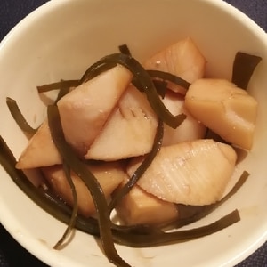 切り昆布と筍の煮物